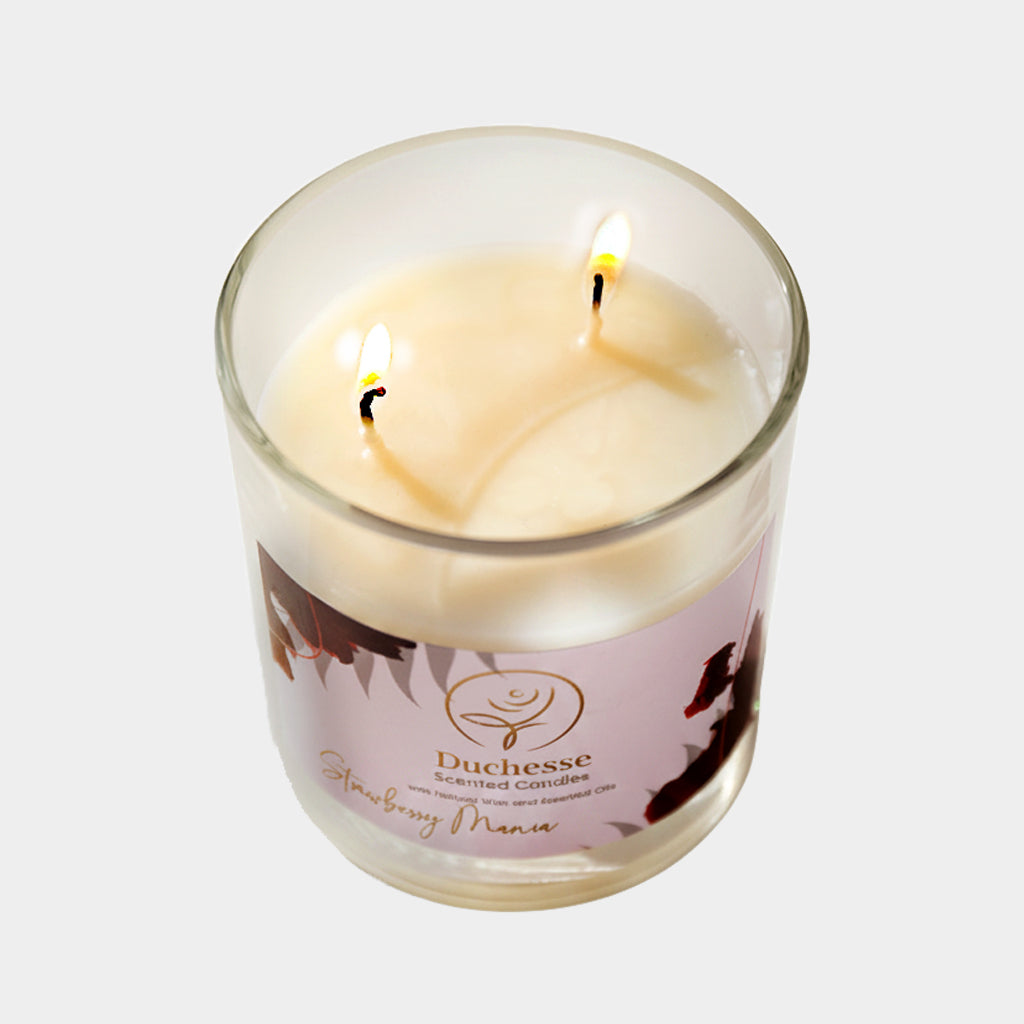 Candle jar natural wax
